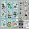 9 Pcs Christmas Window Stickers, Large Christmas Window Decorations,Reusable Stereo