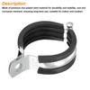 sourcing map 8Pcs Split Ring Hanger Pipe Strap Fit for