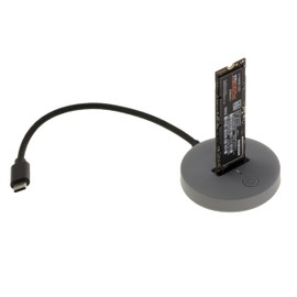 KALEA-INFORMATIQUE USB Dock for M2 SSD type NVMe or SATA. 10GB Connection Type USB3.2 Gen2 with C Connector