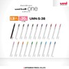 Mitsubishi Pencil Uni-Ball One UMNS38.12 Gel Ballpoint Pens, 0.01 inches