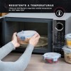 Set de Recipientes Apilables de Plástico para Alimentos con Tapas