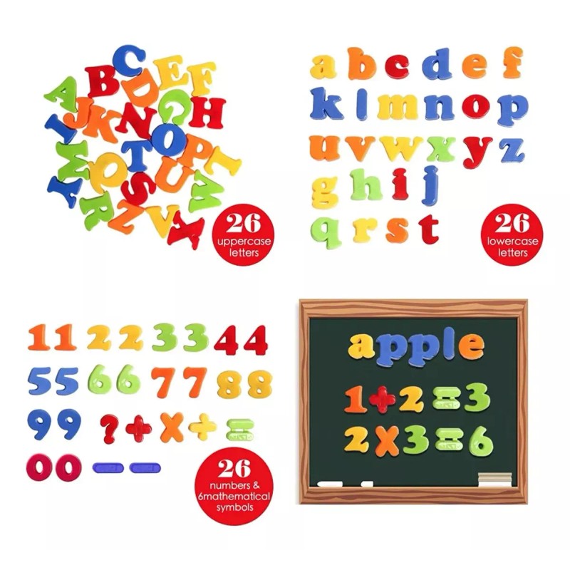 ComLeo Juego De Letras 3d Plastico Tendedero Didactico