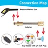 AcbbMNS Adapter for Pressure Washer Gun, to 1/4'' Quick Connect