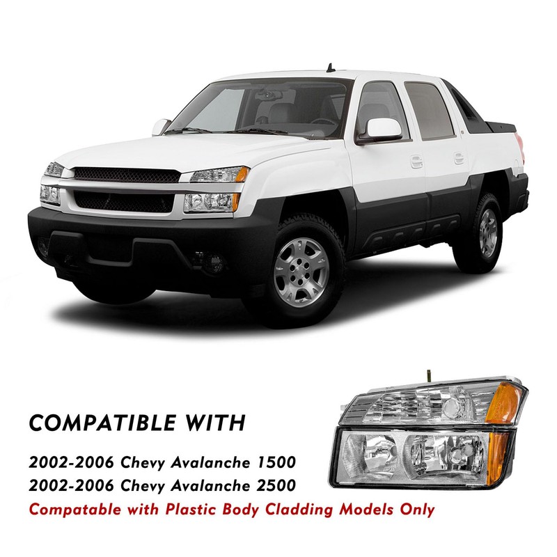 TUSDAR 4PCS Fits For 2002-2006 Chevy Avalanche with Body Cladding