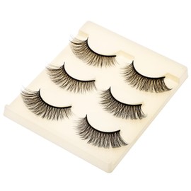 VICASKY 3 Pairs Cat Eye Fake Eyelashes Strips Reusable False Lashes for Makeup Lightweight Design for Comfortable Wear Elegant Look Enhancer