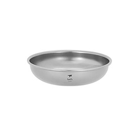 Keith - Titanium Plate - 150ml - 450ml - Outdoor Camping Tableware - Bowl and Travel Plate - Ultralight, 300ml-Ti5365