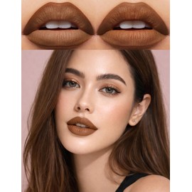 Erinde Lápiz Labial Mate de Larga Duración, Relleno Labial Cremoso, Fórmula Resistente al Agua y No Transfiere, Textura Suave y Cómoda, Lápiz Labial que no se Corre,#2
