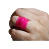 pink small to fit rings i and under wedding ring