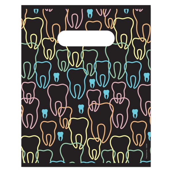Practicon Neon Teeth 8" x 10" Dental Giveaway Bag, Dental