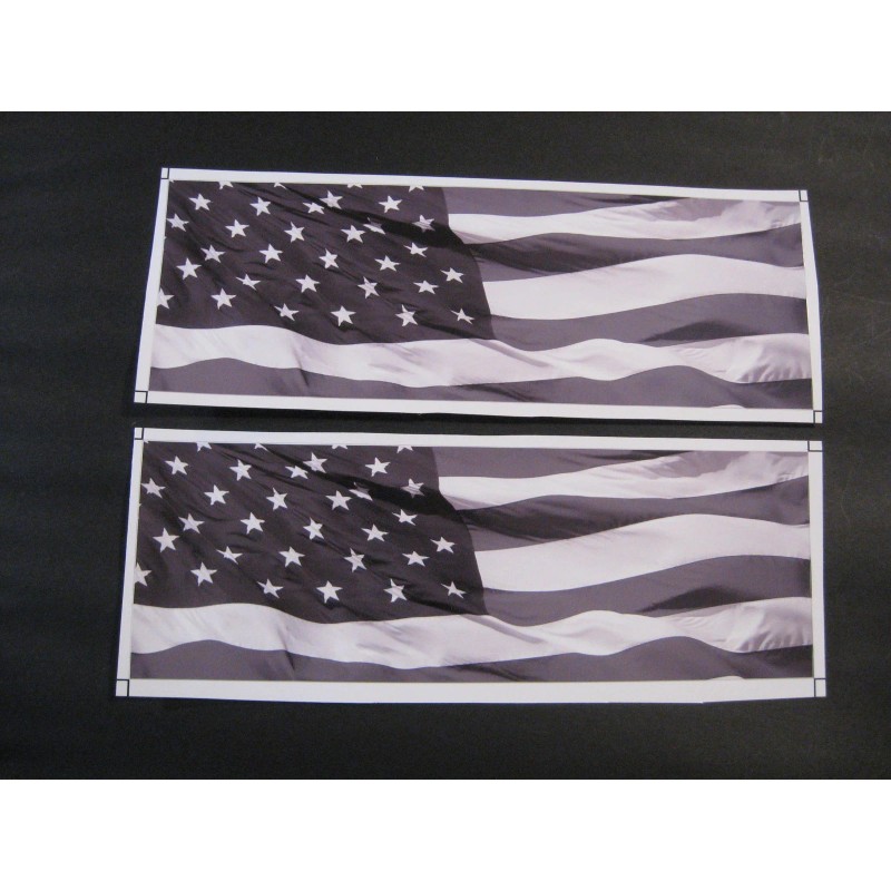 EmblemsPlus Chevy Silverado Black American Flag Grille Gate Bowtie Decals