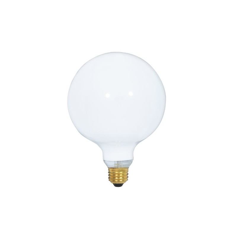 Satco S3003 120-Volt 100-Watt G40 Medium Base Light Bulb, Gloss