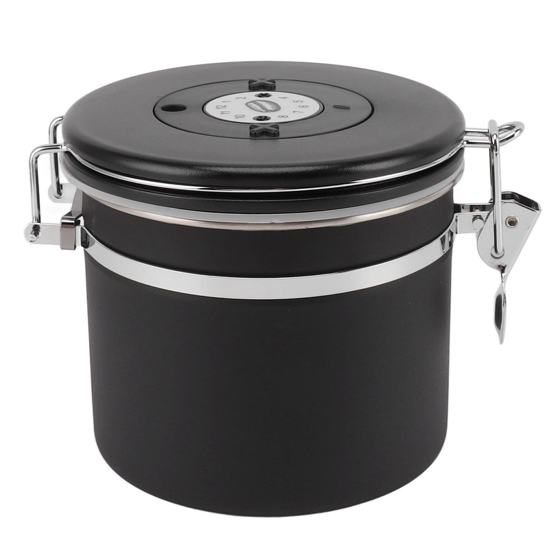 Airtight Coffee Canister 1.2L 304 Stainless Steel Coffee Bean Storage