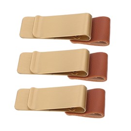 Operitacx 3pcs Bill Folder Notes Collection Clips Cute Paper Clips Exam Pencil Case Receipt Clip Pencil Case for Pen Clip Retro Paper Clips Sealer Binder Clips Office File Clamps Skin