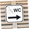 Gatuida 2pcs Elevator Sign for Disabled Toilet Sign for Disabled