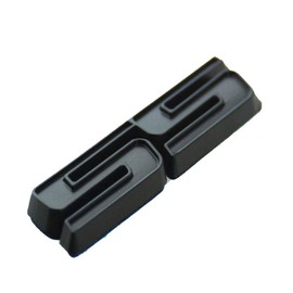 Black SS Letter Fender Side Lid Emblem Badge Fit for Camaro 2010-2019 (Matt Black)