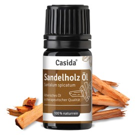 Sandelholz Öl Naturrein - Ätherisches Öl - Therapeutische Qualität – Reines Sandelholz Öl für Aromatherapie, Aromadiffuser - naturrein - 5 ml