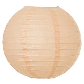 Paper Lanterns Round Lamp Shade for Wedding Birthday, Party Decoration 10/15/20/25/31/36/41 cm, peach, 12"(30CM)