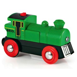 BRIO World - 33595 Battery Powered Engine Train | Toy Train for Kids Ages 3 and Up, Green