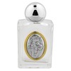 Venerare Glass Holy Water Bottle with Gold Accent (Saint Rita)