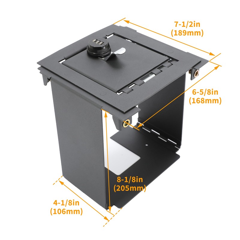KUAFU Center Console Lock Safe Box Compatible with 2021-2025 Ford