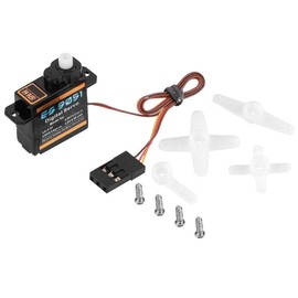 RC Airplane Servo, EMAX ES9051 4.3g Digital Micro Servo Plastic Gear 0.8kg Torque for 3D F3P RC Airplane Accessory Parts