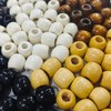 150pcs Large Hole Barrel Wood Beads, ZODKSNO 16 * 17mm