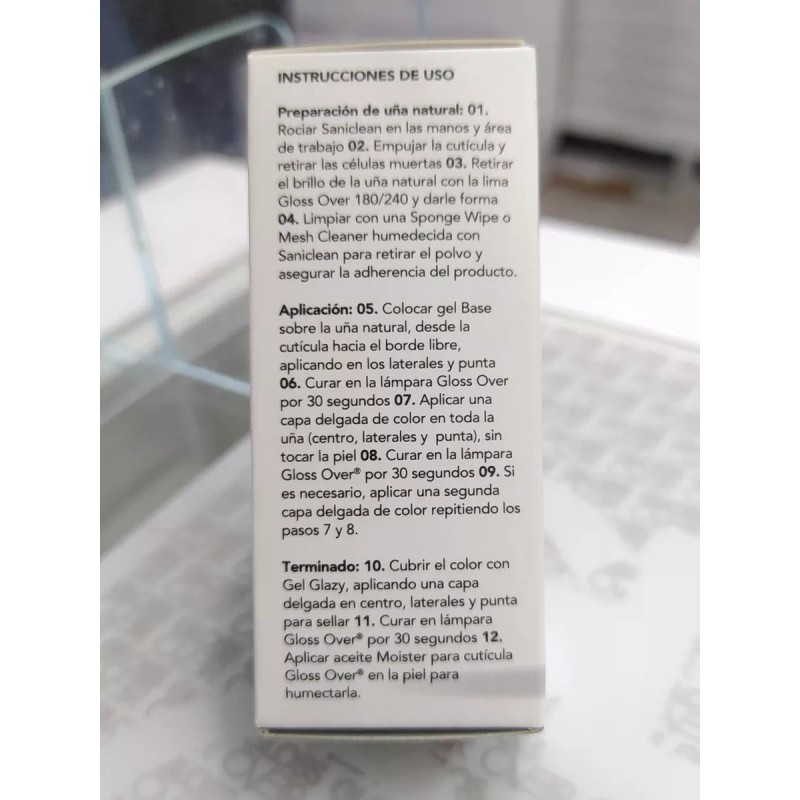 Gloss Over Top Gel Para Uñas Gloss Over Glazy Finish