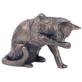 Frith Bronze cat Muffin by Paul Jenkins