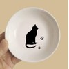4pcs Ceramic Cat Dinner Plates Seasoning Dishes Appetizer Plates Dipping