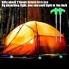 8 Pack Screw in Tent Stakes,8" Heavy Duty Glow-in-The-Dark Canopy