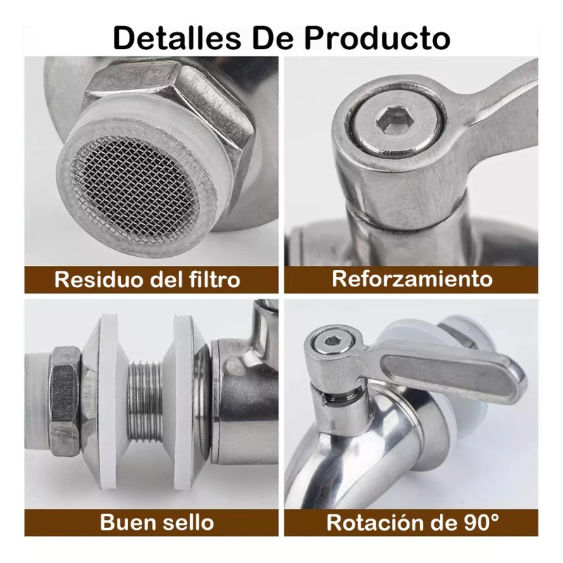 Generic Llave Acero Inoxidable Para Garrafón Dispensador De Bebidas