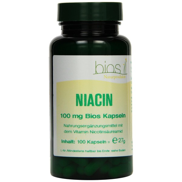 Bios Niacin 100 mg, 100 capsules (27g)