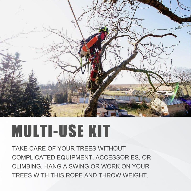 SOB Arborist Throw Line Kit with Slick Rope 197FT, Throw