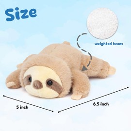 Mushymallow Adorable Sloth Stuffed Animal Soft Stress Relief Plush Toy Cute Birthday Gifts for Boys Girls Kids Toddlers