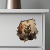 Mouse Sitting on Toilet in Mouse Hole Decal - Mouse