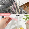 6PCS Anti Wrinkle Straw, Reusable Flat & Wide Wrinkle Free