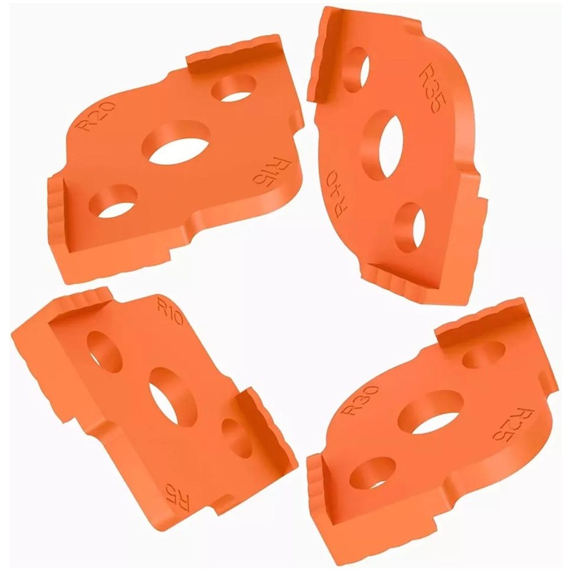 Multi-Sided Set of Corner Routing Radius Jig Router Templates |