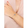 LATELITA Evil Eye Charm Bracelets Rhodium Plated Sterling Silver Lab