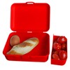 CreaDesign, Children's Lunch Box, Lunch Box, Red with Compartments, Ideal