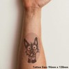 'Funny German Shepherd with Scarf' Temporary Tattoo - Water Resistant,