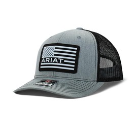 ARIAT USA Logo Flag Cap Grey