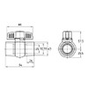 SANEI PVC Ball Valve Resin Irrigation Agriculture Nominal 25 VXH62-25-ZA