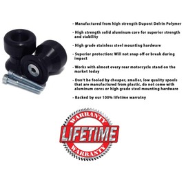 8mm Swingarm Slider Bobbins Spools for Suzuki GSXR 600 750 1000 Hayabusa SV650 SV1000 Ninja ZX6r (2013+) ZX10r (2011+) by GPI Industries