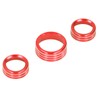 Air Conditioner Switch CD Button Knob Cover Trim Aluminium Alloy