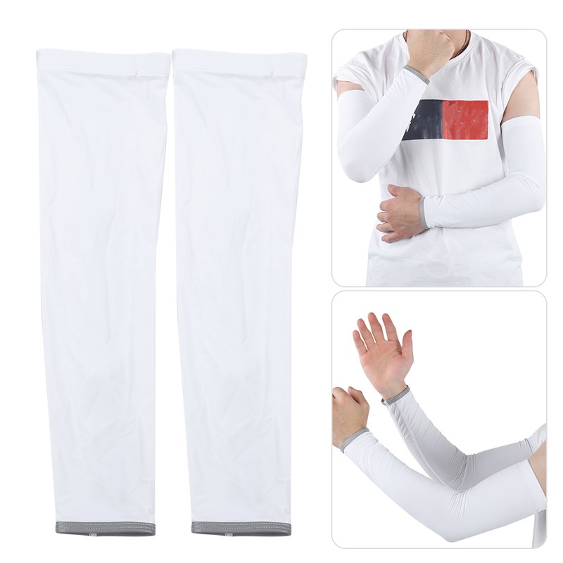 1 Pair Breathable Mesh Arm Warmer Sunscreen Arm Covers with