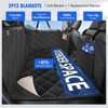ROUWINNE Back Seat Extender for Dogs-with Removable Soft Blankets, Hard