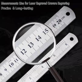 2 PCS Metal Ruler Set, 8/12 Inch Rulers Steel Ruler Shatterproof Ruler 20 30cm Measuring Ruler Tool for Student School Office Teaching Ruler