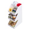 Mind Reader Acrylic 3-Tier Coffee / Tea Condiment Organizer, White