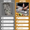 Duscdesp Double Sided Chopping Board,Stainless Steel Chopping Board Plastic Chopping
