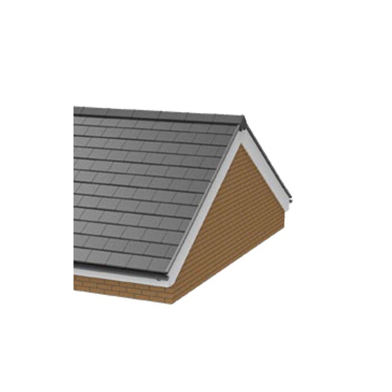 Brown Enviro Tile Ridge Gable End Cap Slate Roof Lightweight